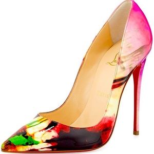 CHRISTIAN LOUBOUTIN Tie-Dye Patent So Kate Size 39